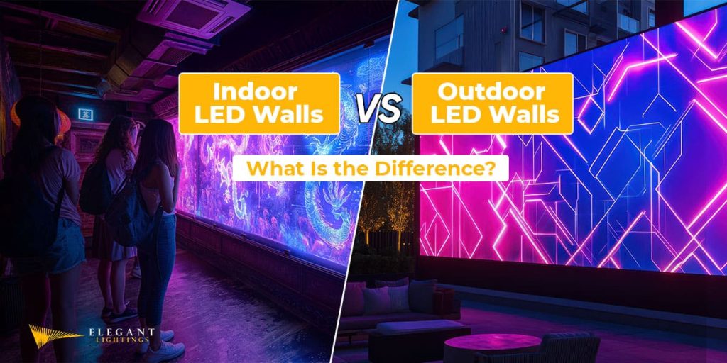 indoor vs. outdoor led walls: what is the difference