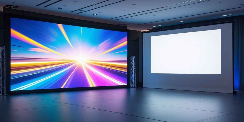 led wall vs projector