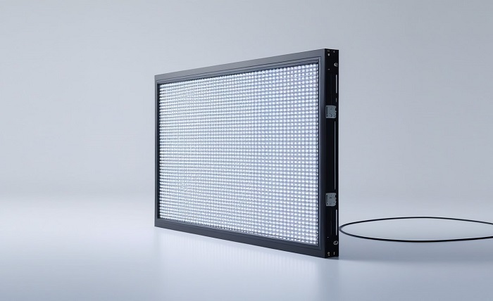cob led screen with white background